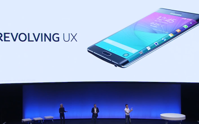 Galaxy Note Edge with a smart bend
